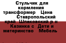 Стульчик для кормления, трансформер › Цена ­ 3 000 - Ставропольский край, Шпаковский р-н, Казинка с. Дети и материнство » Мебель   